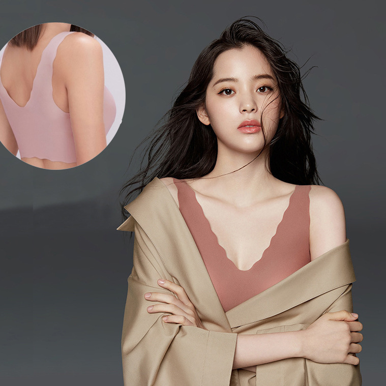 欧阳同款娜娜loveyоubras 无钢圈深v聚拢无尺码无痕内衣文胸罩女
