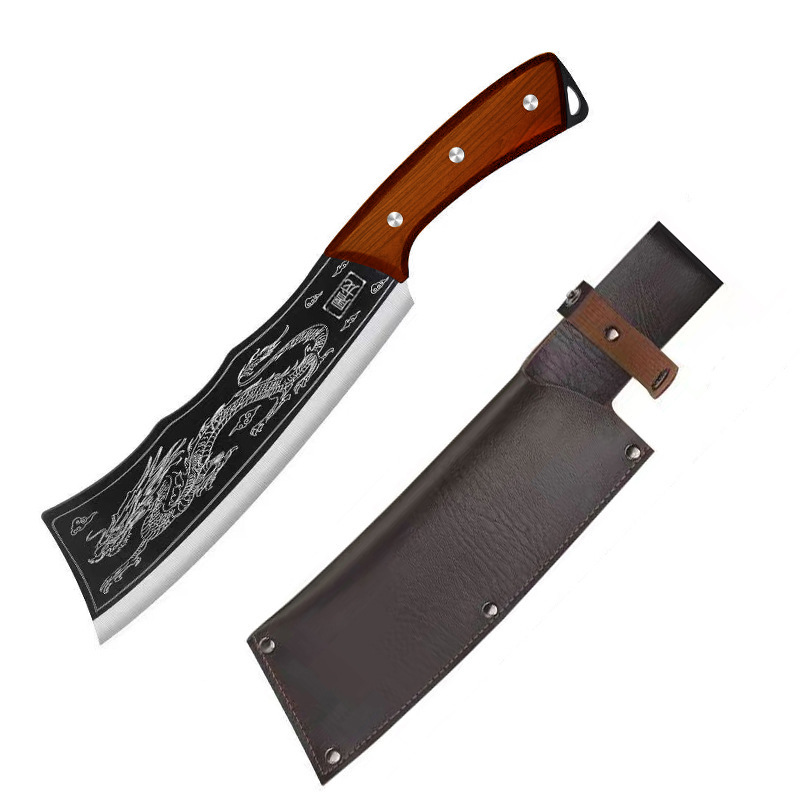 屠龙砍骨刀斩柴刀锋利手工锻打刀家用多用刀具厨房斩骨加厚砍柴刀