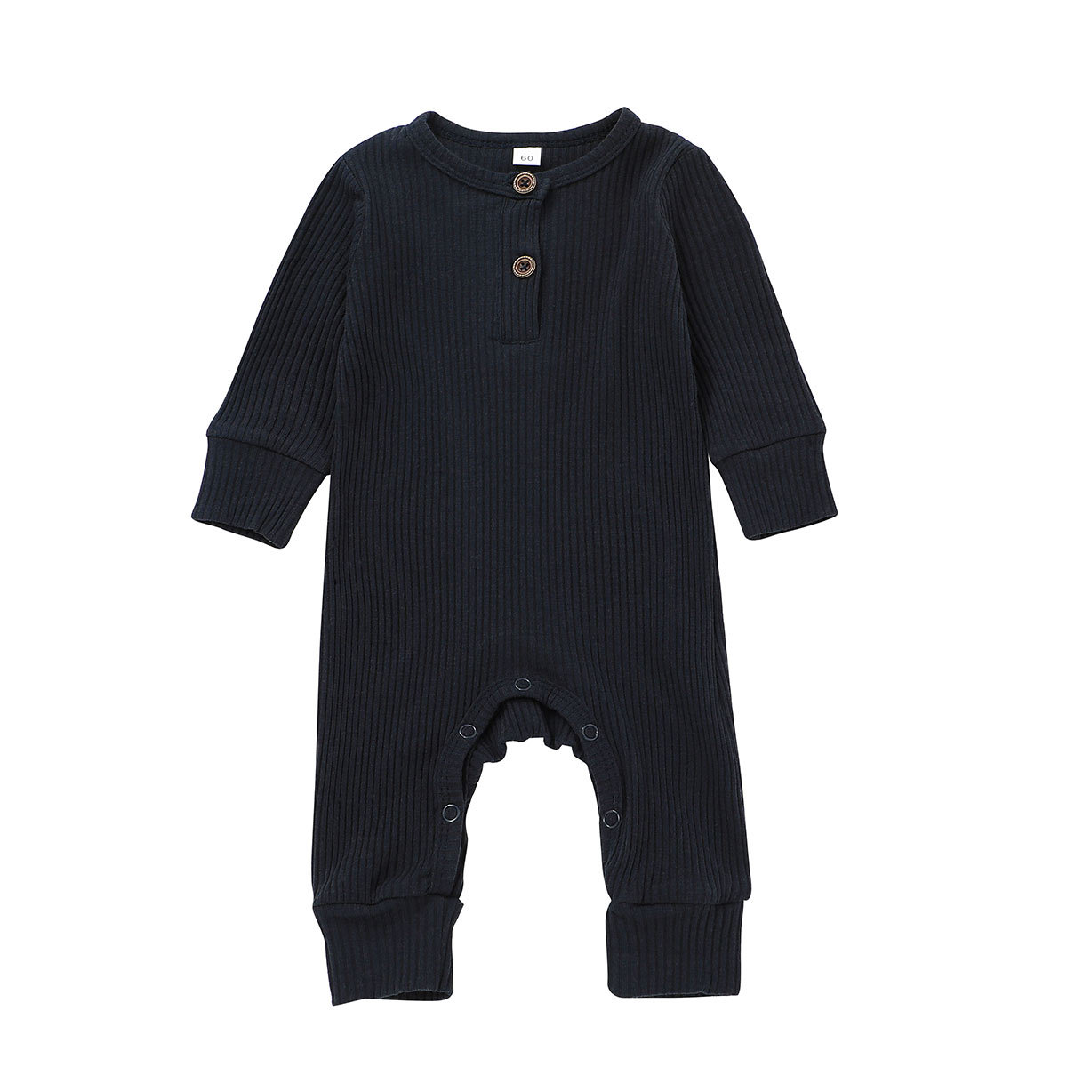 Spring and Autumn Long-Sleeved Baby Jumpsuit Solid Color Autumn Baby Romper Newborn Romper Jumpsuit Sheath Baby Clothes