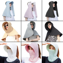 Portable Neck Guard Shawl Sun Hat Face-covering Fisherman跨