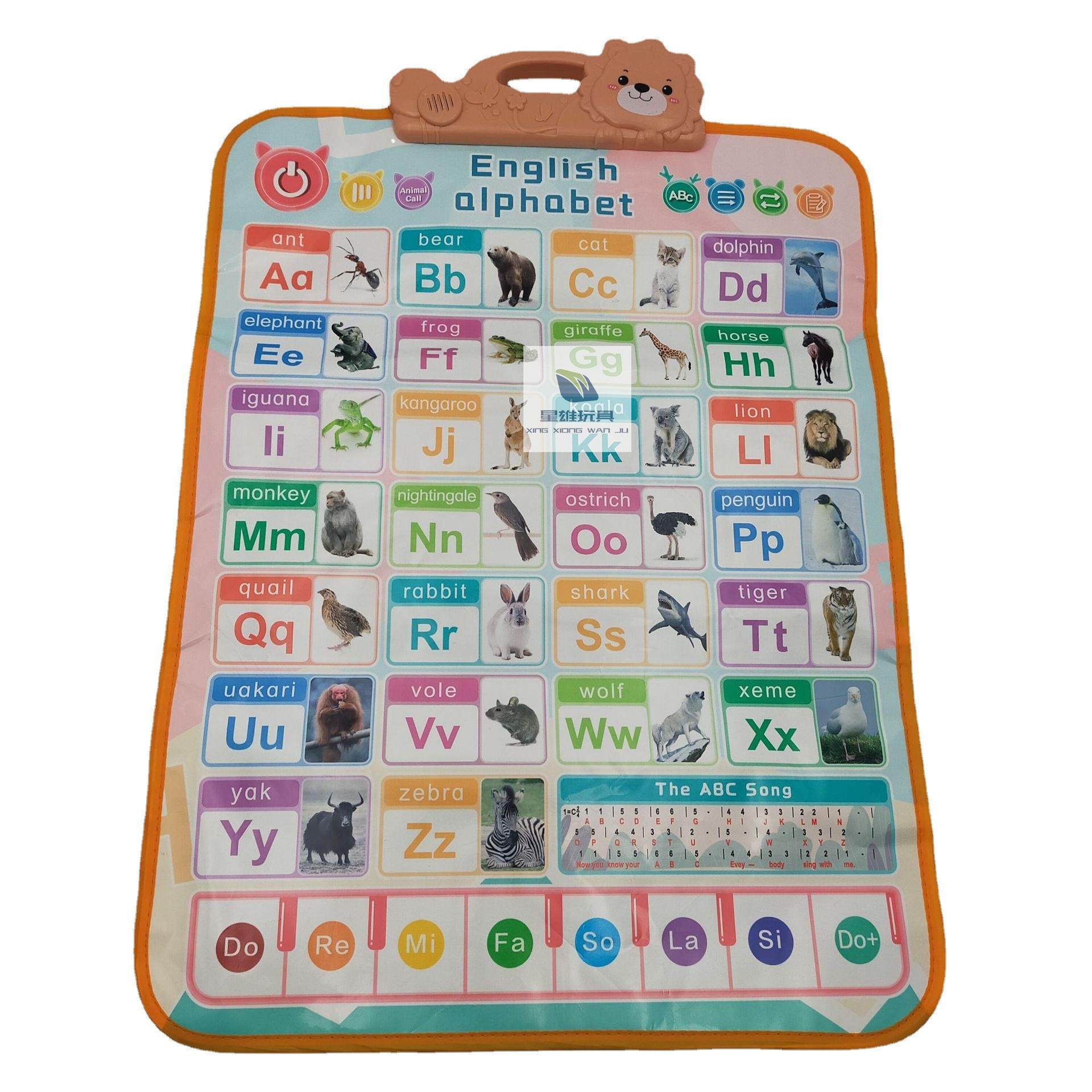 跨境新品儿童早教点读英语动物启蒙认知音乐有声挂图学习用品