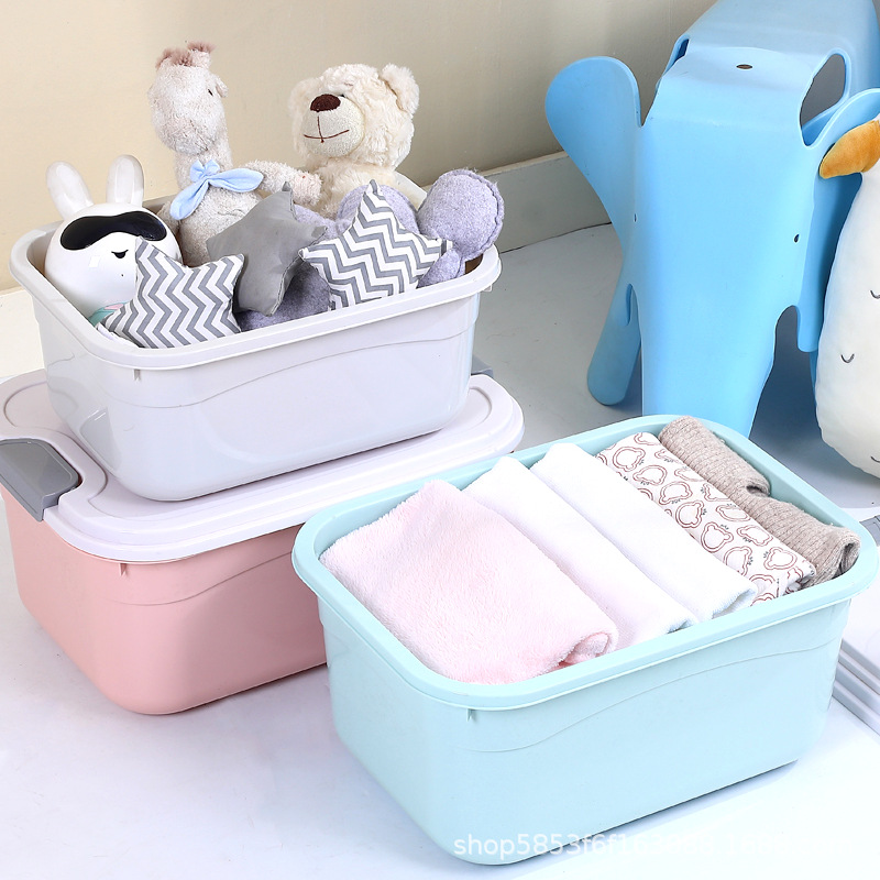 Clothes Storage Box Wholesale Children Toy Storage Box with Lid Glove Compartment Living Room Bedroom Storage Organizing Storage Box