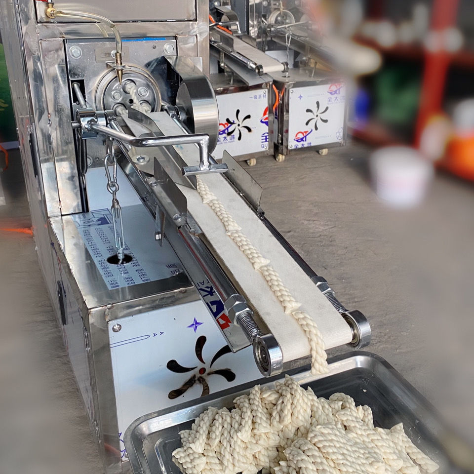 全自动新款小麻花机小型商用仿手工软麻花机器送香甜酥脆配方