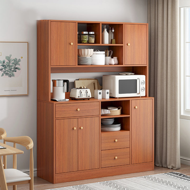 厨房餐边柜现代简约置物架柜子边柜茶水北欧收纳储物柜靠墙微波炉