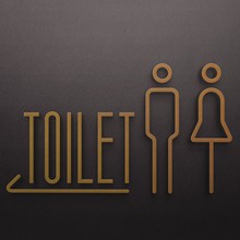 店铺酒店民宿3D立体男厕所女厕所卫生间墙贴指示牌厕所门牌WC标牌