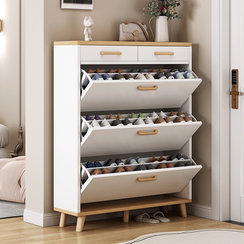 翻斗鞋柜家用门口超薄玄关柜一体隔断入户客厅大容量极窄储物柜子