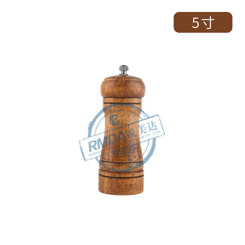 kitchen accessory kitchen appliance Wooden Grinder Pepper Mill Manual Pepper Mill Kitchen Supplies Sea Salt Grinding Ceramic Grinding Core Kitchen Tools