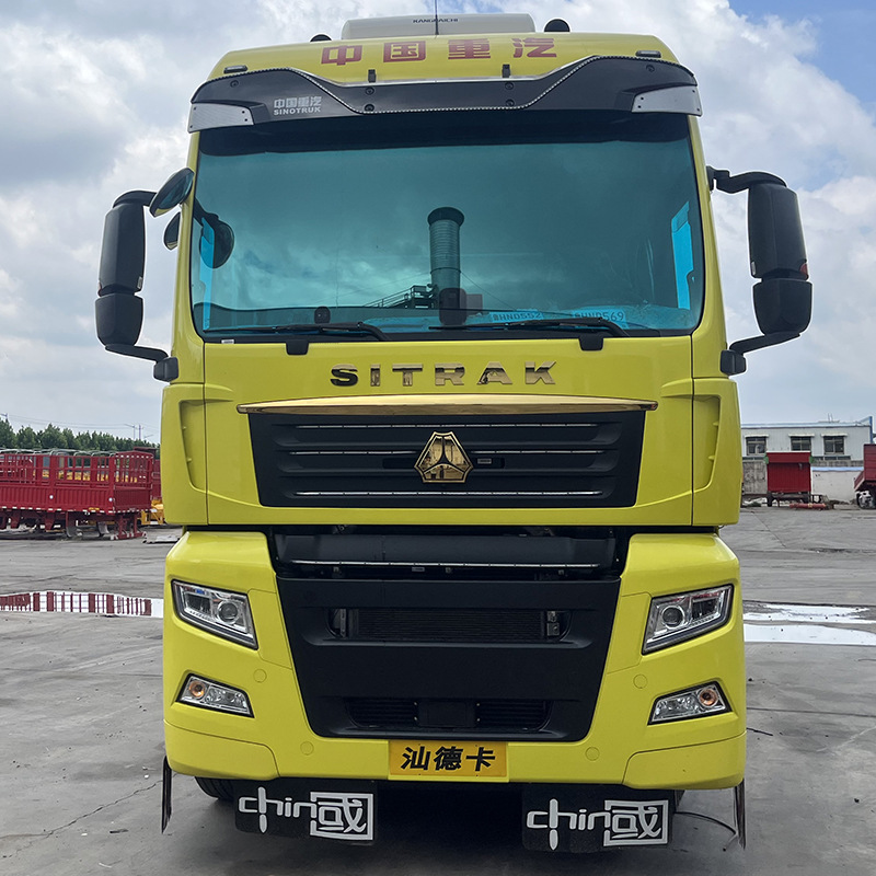 重汽汕德卡牵引车头出口 二手10轮货运卡车头 380马力半挂拖车头