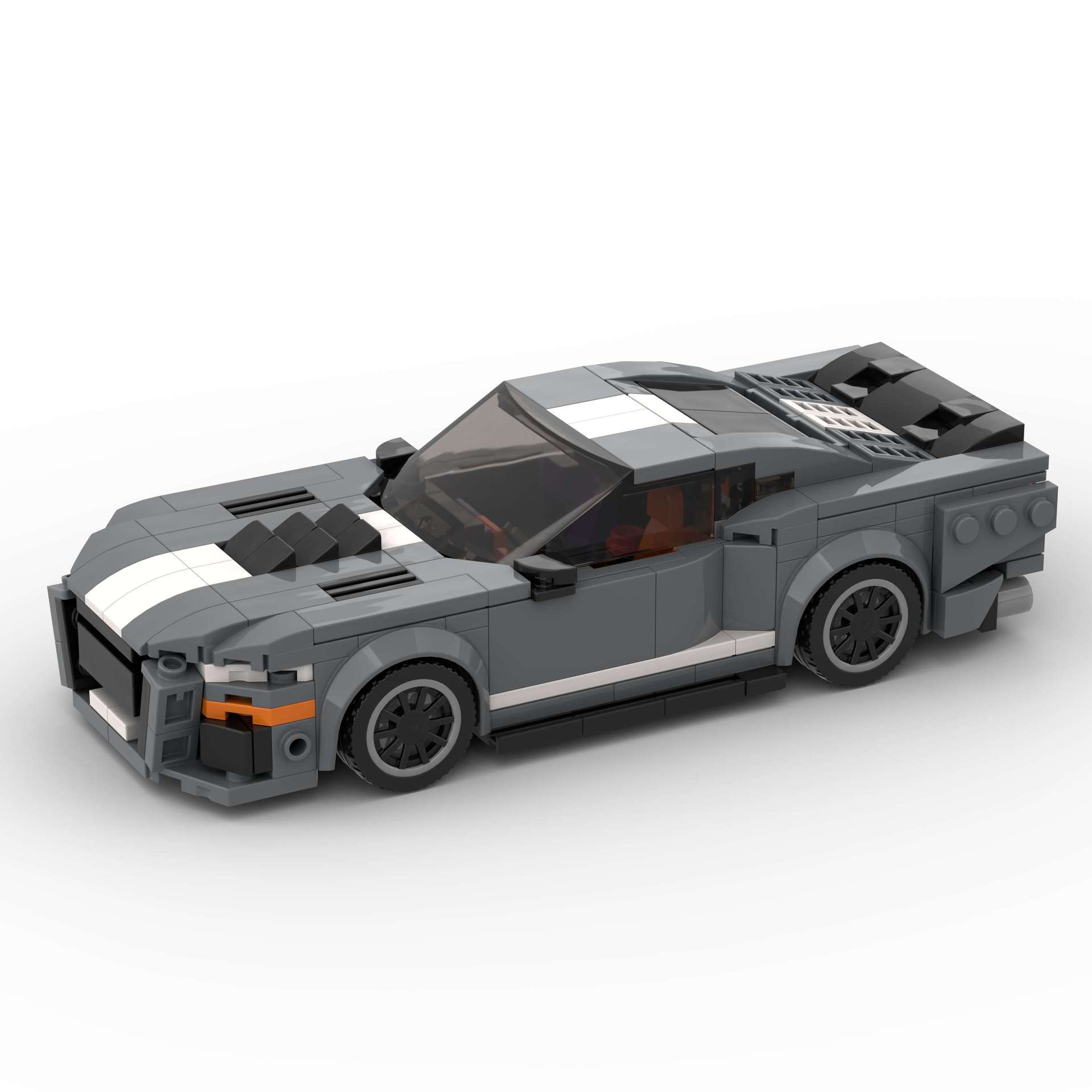 跨境赛车跑车兼容乐高moc福特谢尔比积木儿童益智玩具批发d010011