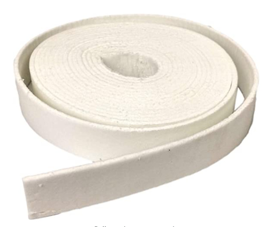纤维卷25mm宽×3mm厚 陶瓷纤维隔热用微波窑炉衬纸卷玻璃纤维垫片
