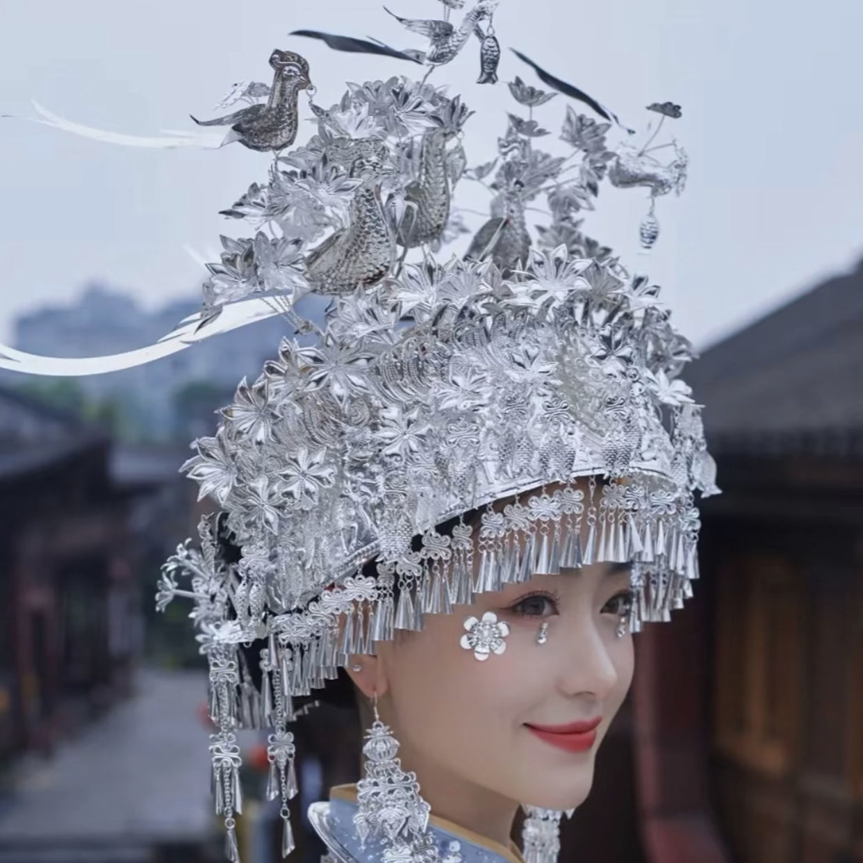 新款少数民族苗族帽子贵州广西云南苗族特色帽子民族头饰苗族饰品