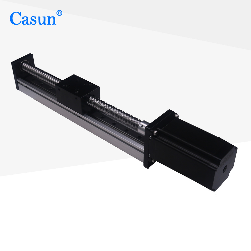 定制57滑轨步进电机工厂直供微型雕刻机高精度小型滚珠丝杆电动机