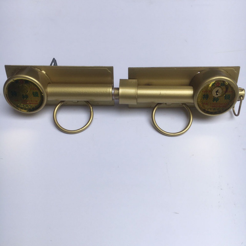 老式大门木门铁门双扇门锁庭院门复古穿杆锁农村大门锁