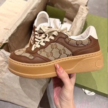 顶货g家饼干鞋女鞋厚底小白鞋老爹真皮休闲男鞋情侣鞋