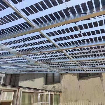 高透光40%发电玻璃240w400w太阳能光伏充电电池板透光发电玻璃