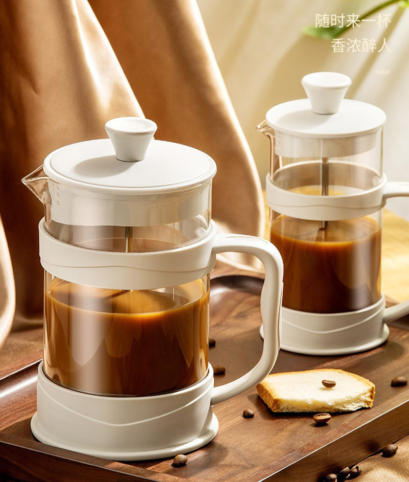咖啡手冲壶法压壶家用法式滤压壶咖啡过滤杯办公煮咖啡玻璃冲茶器