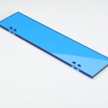 8mm透明蓝色亚克力板来图可雕刻打孔亚克力盒无锡厂纯料亚克力板