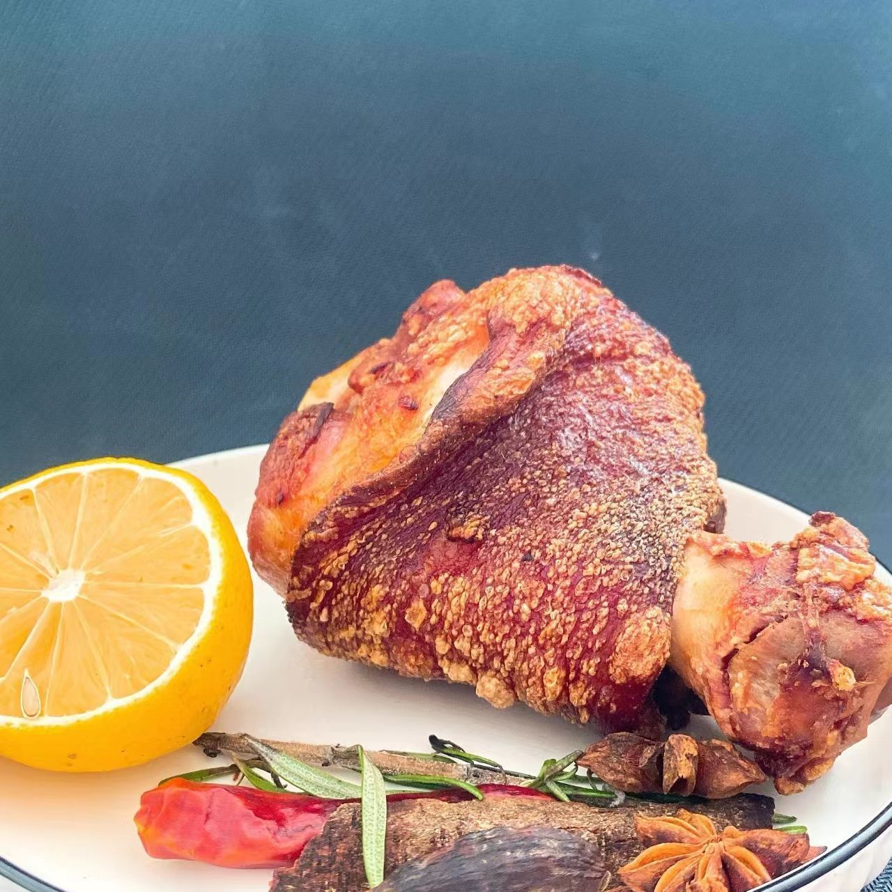 熟德式脆皮猪肘熟德式猪肘烤猪肘脆皮咸猪肘德国咸猪手脆皮咸蹄髈