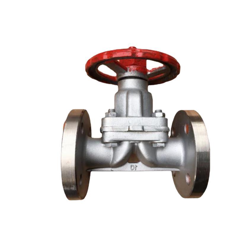 g41f-10p/16p不锈钢304法兰隔膜阀堰式屋脊式隔膜阀g41w-10rl316l