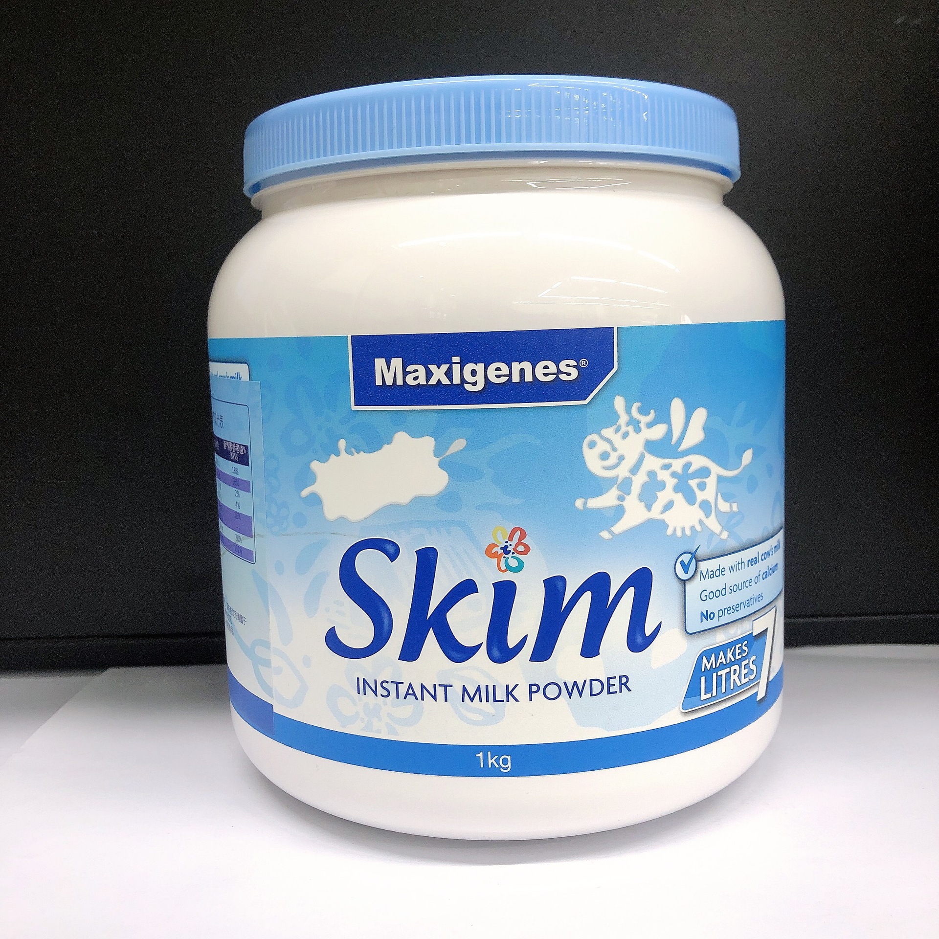 澳洲maxigenes美可卓牛奶粉(调制乳粉)1kg罐装冲泡牛奶粉蓝胖子