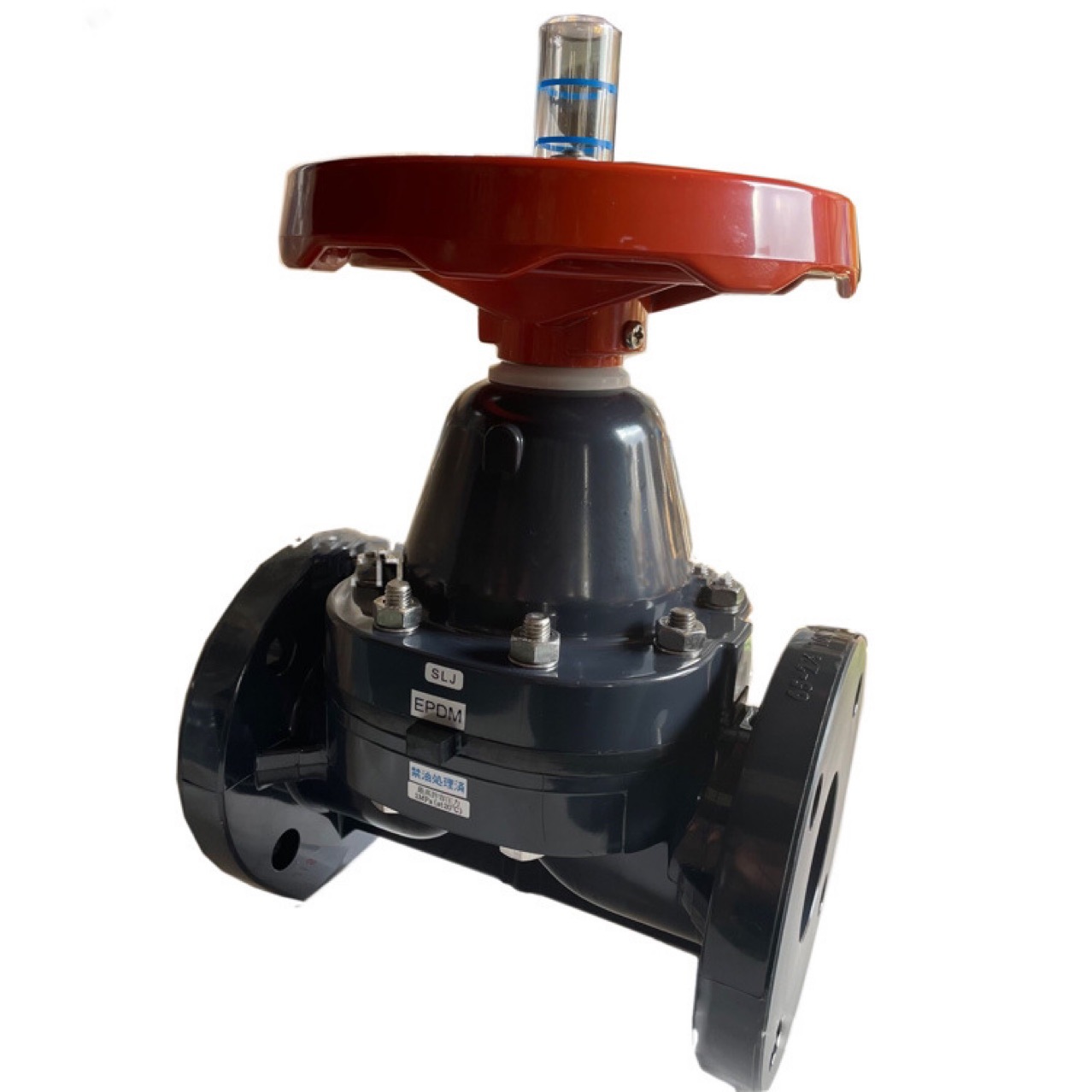 eslon日本积水阀门clean pvc法兰式隔膜阀禁油超纯水化工管阀门