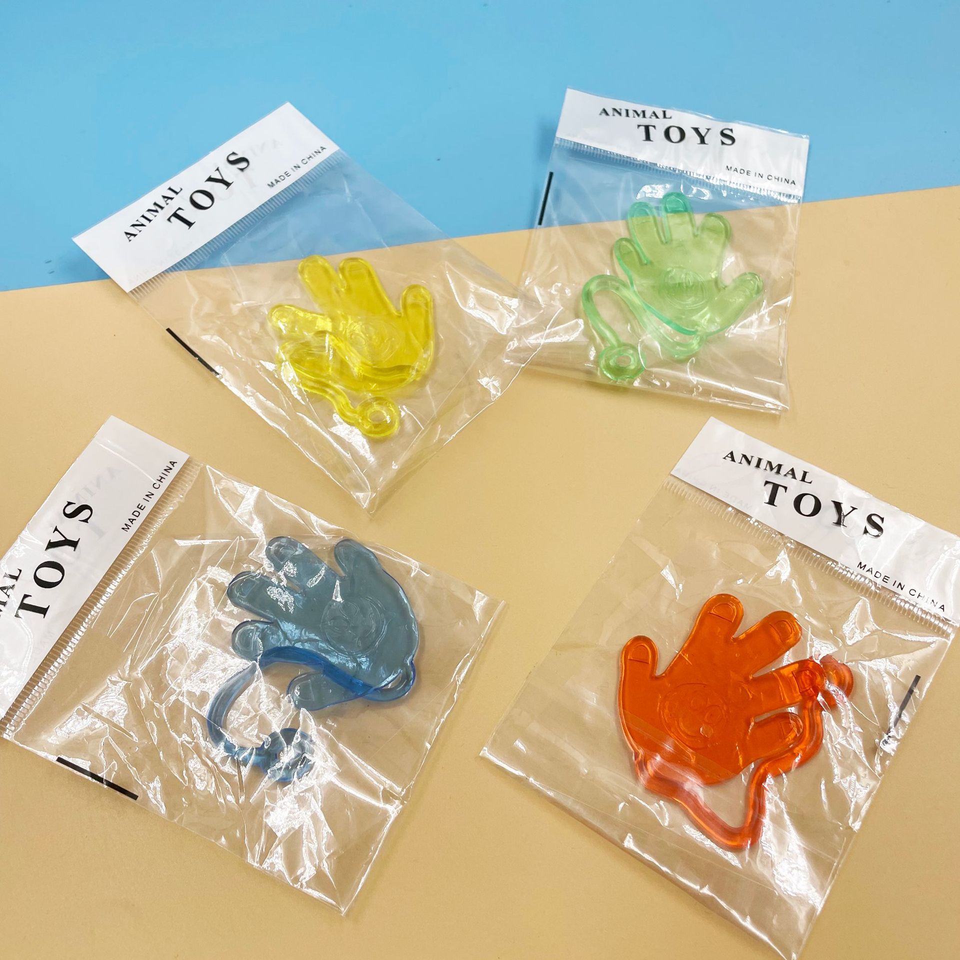 弹性伸缩粘粘手玩具双面粘性手掌爬墙黏黏小手怀旧发泄玩具批发