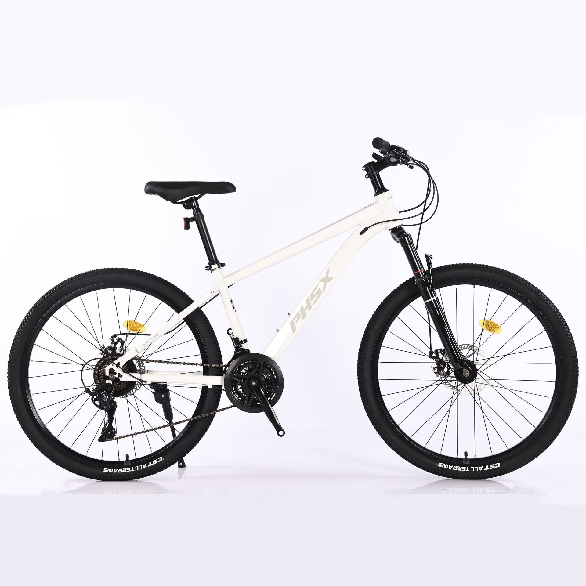 Factory Wholesale Mountain Bike Double Disc Brake Phsx24 Inch 26 Inch Carbon Steel Blueprint Outdoor Variable Speed Shock Absorber Bicycle