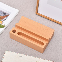 木质翻页日历台历装饰摆件笔架办公桌面榉木整木雕刻方块魔方笔筒
