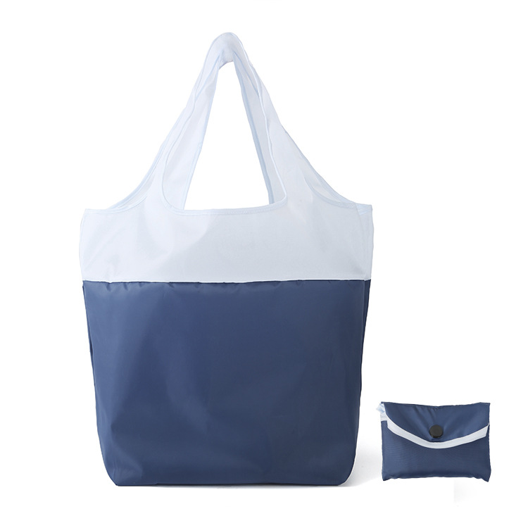 Recycled Waterproof Environmental Protection Shopping Bag Portable Foldable Shopping Bag Storage Grocery Bag Pocket Large Capacity Cloth Bag