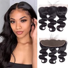 Brazilian 13*4 Frontal Lace Body Wave Human Hair Ear To Ear