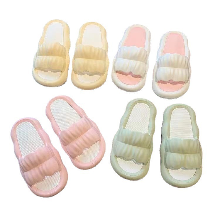 Factory Supply Drooping Slippers for Women Outdoor Wear New Ins Fashion Flower Girl Heart Soft Back Thick Back Sandals for Women