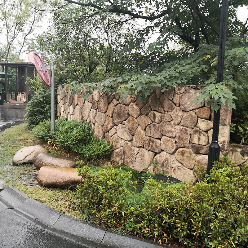 景墙石,块石广场校训风景石校园新农村口石标志石头护墙石头