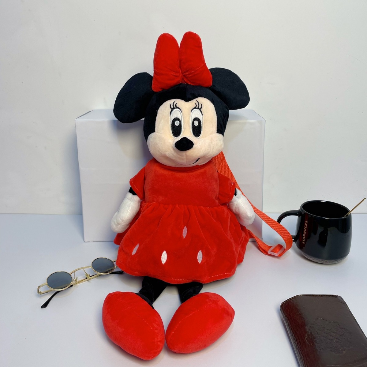 米老鼠幼儿园书包米奇迷妮双肩包 小孩学前1-3岁卡通毛绒玩具背包