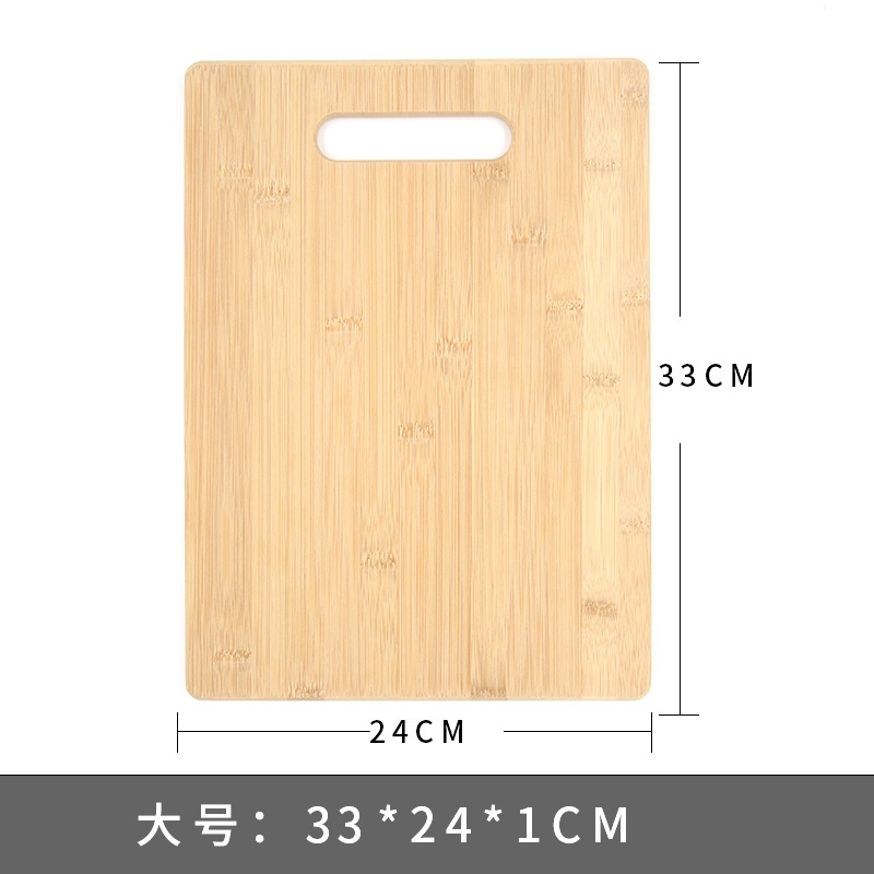 Bamboo Cutting Board Inner Handle Defrosting Board Square Bamboo Cutting Board Travel Fruit Chopping Board Camping Portable Small Cutting Board