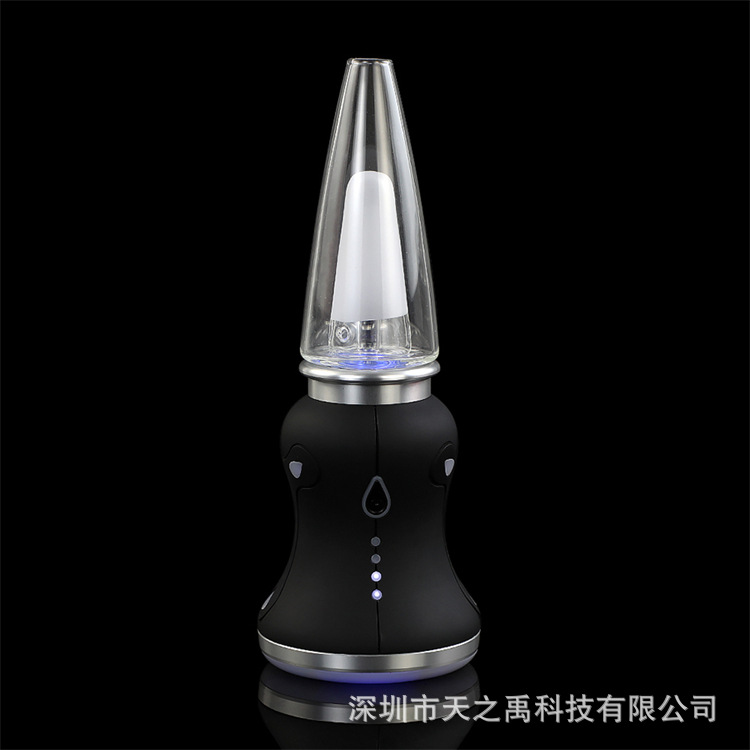 跨境爆款e2水烟壶 新款玻璃烟膏干烧烟枪高档水烟壶电子水烟套装