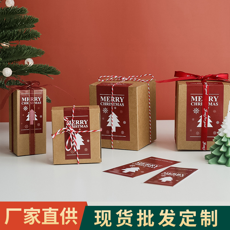 Christmas Stickers Wholesale DIY Handmade Gift Outer Packaging Label Ins Christmas Aromatherapy Candle Decorative Sticker Label