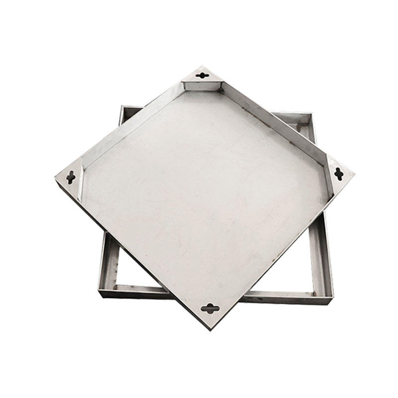 304不锈钢井盖 电力电缆铺砖井盖 隐形装饰窨井盖 市政路改造厂家