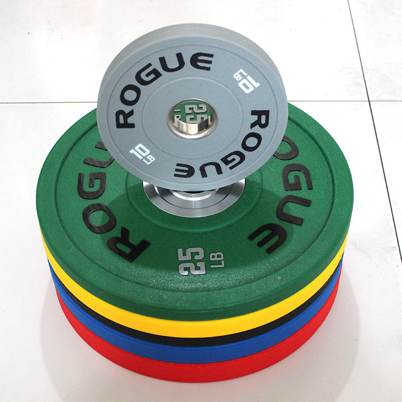 竞技杠铃片卧推深蹲杠铃cpu彩色rogue竞赛竞技杠铃片competition