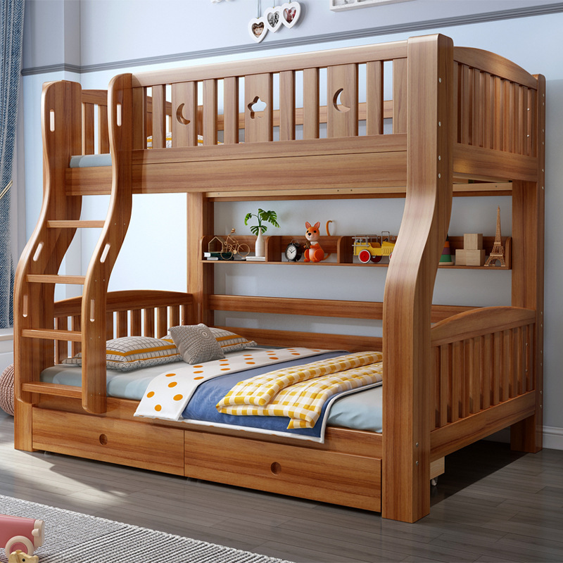 上下床双层床全实木子母床多功能儿童床成人上下铺小户型用高低床