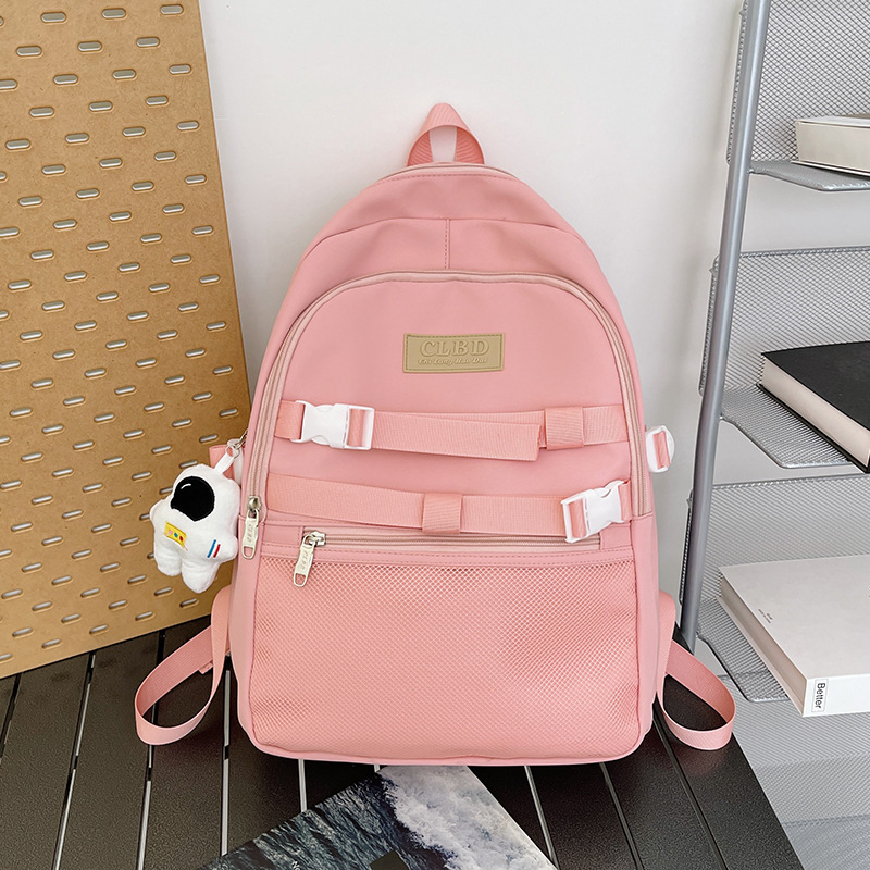 New Beautiful Girl Student Schoolbag Korean Ins Junior High School Student Backpack Simple and Lightweight College Students' Backpack