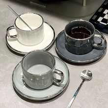 轻奢咖啡杯子欧式下午茶茶具感陶瓷女高颜值杯碟套装默认项无其他