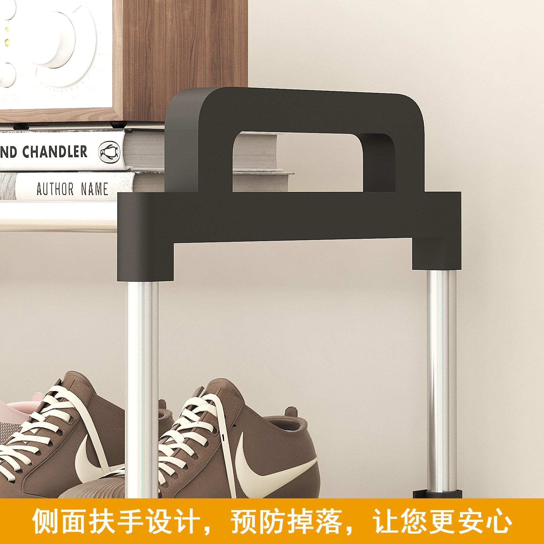 Multi-Layer Simple Household Iron Space-Saving Assembly Dustproof Storage Rack Dormitory Shoe Cabinet Plastic Small Shoes Shelf