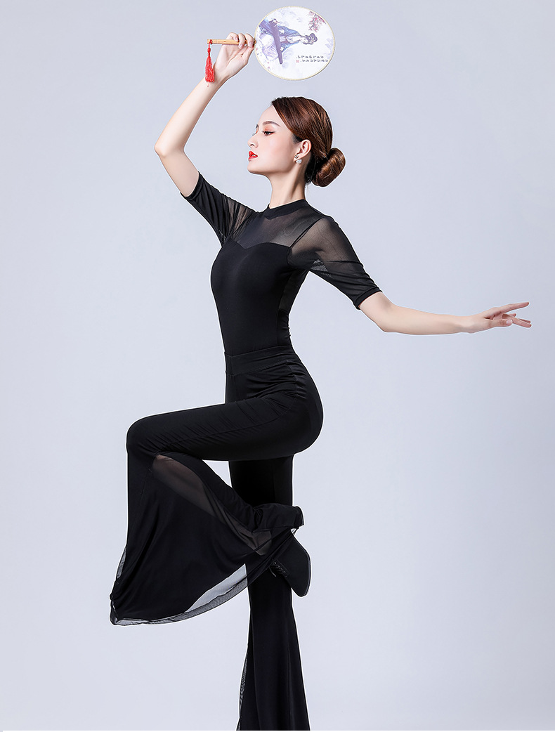 梵舒形体服装优雅体态礼仪练功服连体服基训夏季新款舞蹈服套装