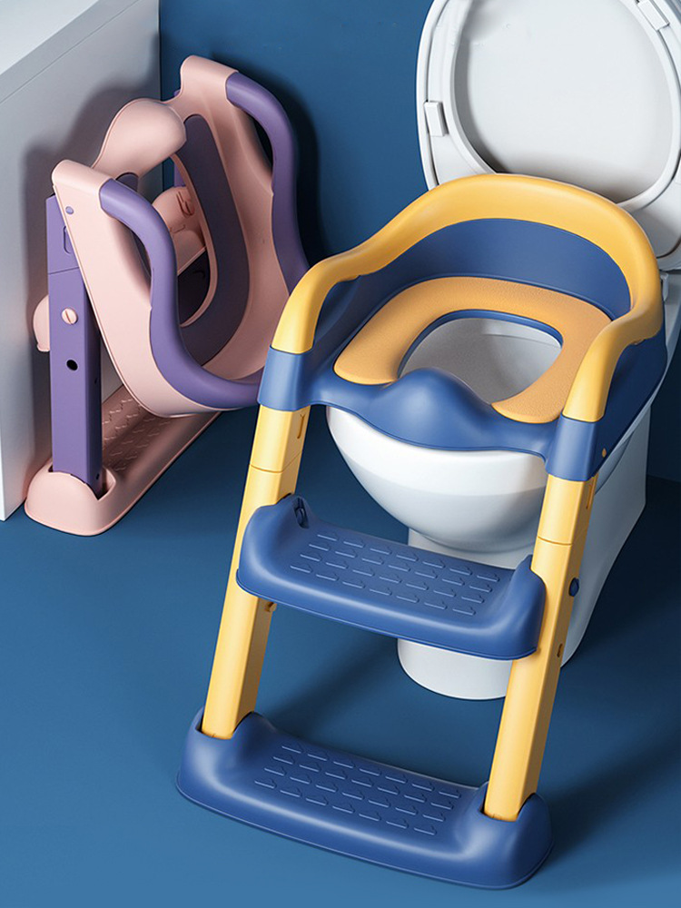 儿童马桶楼梯式坐便器男女孩可折叠大便小马桶宝宝家用阶梯坐便圈