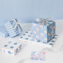 本小姐礼物包装纸礼品纸生日礼物盒包装新年结婚尺寸加丝带彩纸可