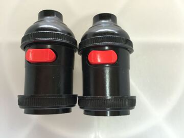 e27螺口灯头带开关灯座车床机床灯头一盒20只装