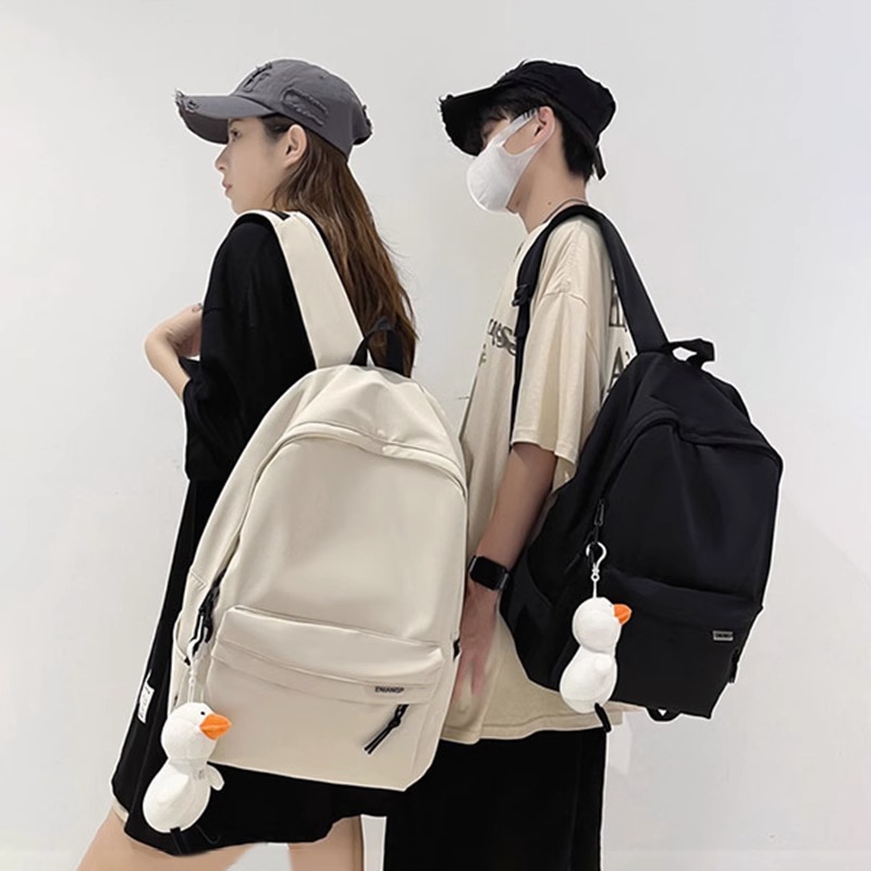 Backpack Men's Simplicity Large Capacity Travel Backpack Female Casual Japanese Junior High School Student High School and College Student Schoolbag Male