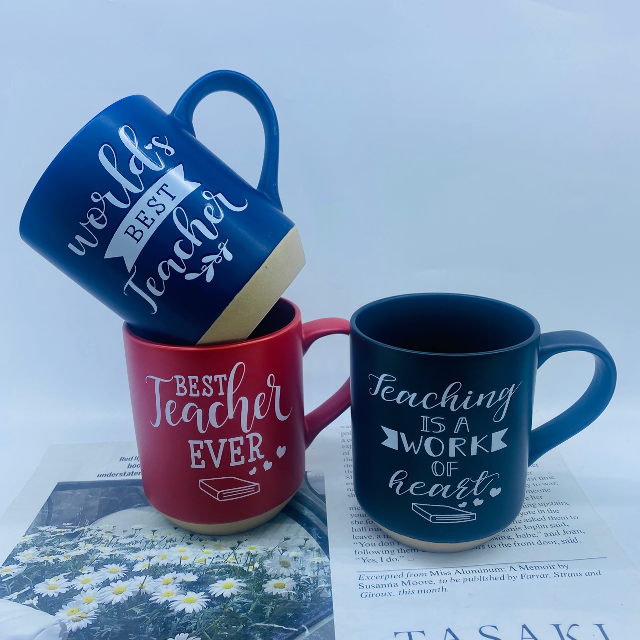 教师节陶瓷杯新款马克杯牛奶杯咖啡杯外贸日产用品杯子创意水杯