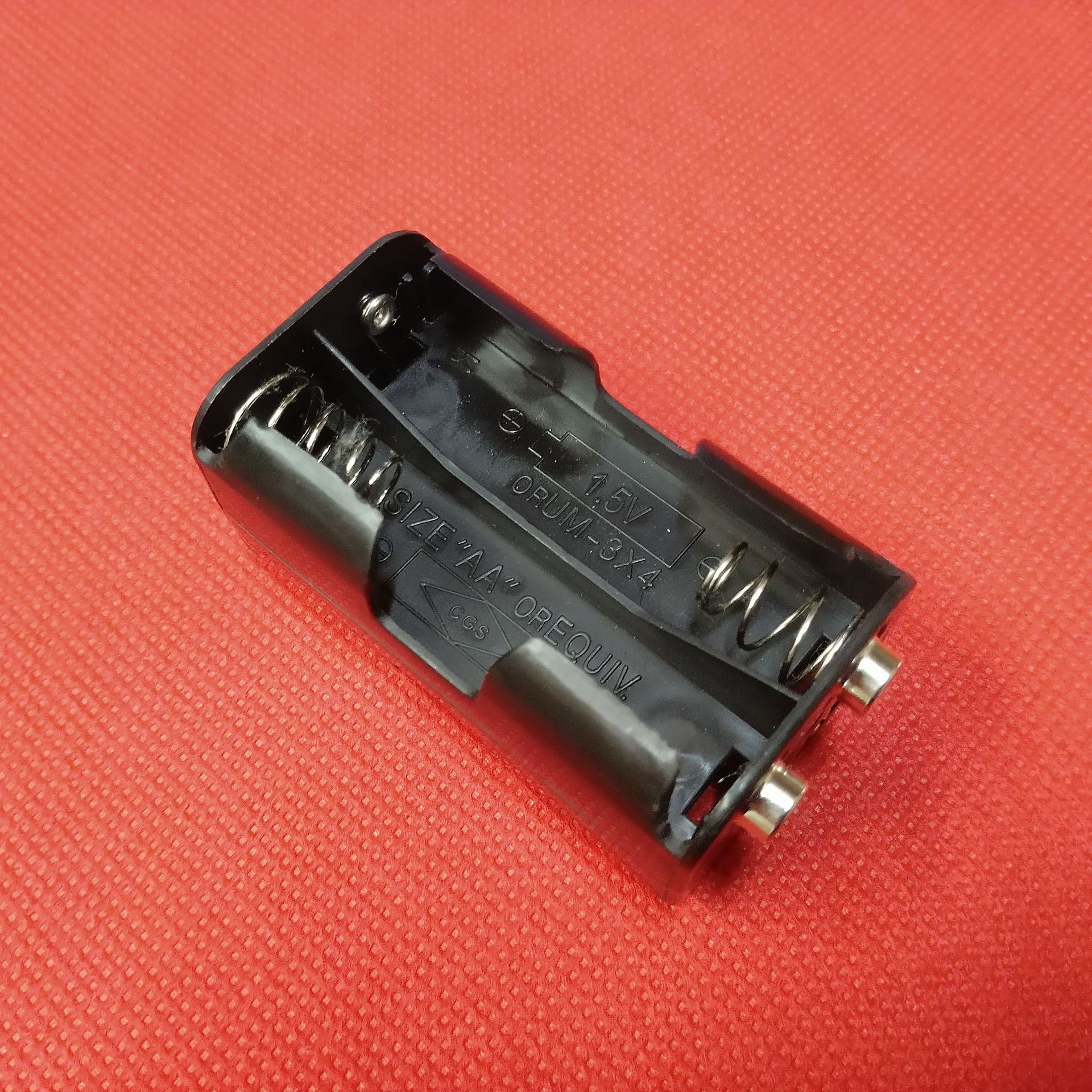 5号4节7号4节背对背电池盒4aaa电池槽4aa电池固定盒批发