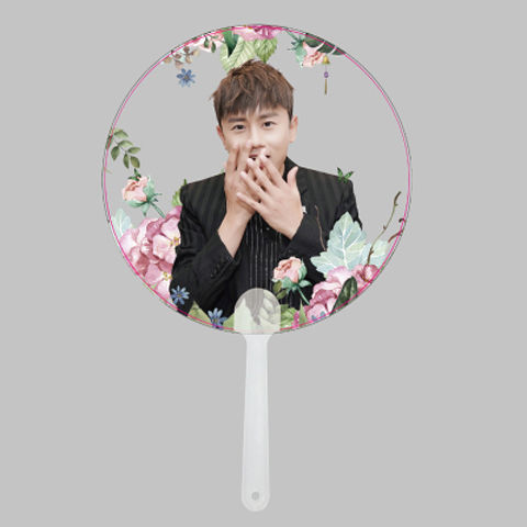 张杰透明扇子透扇演唱会生日礼物写真演唱会应援周边一件代发